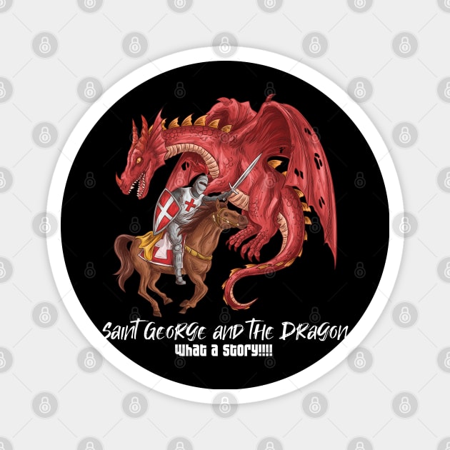 Saint George And The Dragon Magnet by StoreOfLove